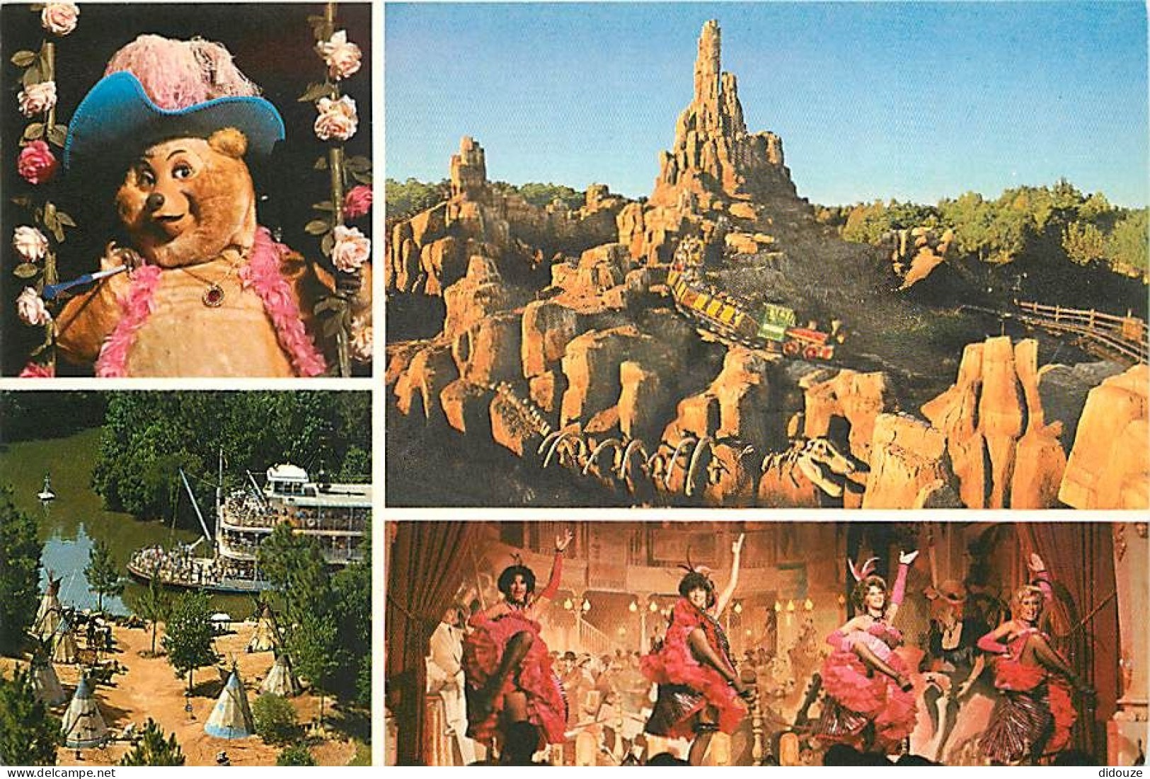 Parc D'Attractions - Walt Disney World - Multivues - Trains - Danses De Cabaret - Etats-Unis - Floride - Orlando - Carte - Disneyworld
