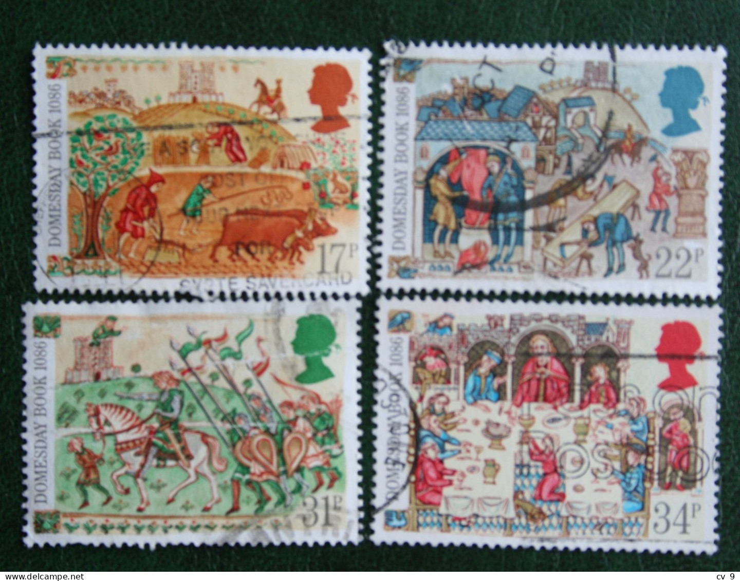 Domesday Book (Mi 1072-1075) 1986 Used Gebruikt Oblitere ENGLAND GRANDE-BRETAGNE GB GREAT BRITAIN - Used Stamps