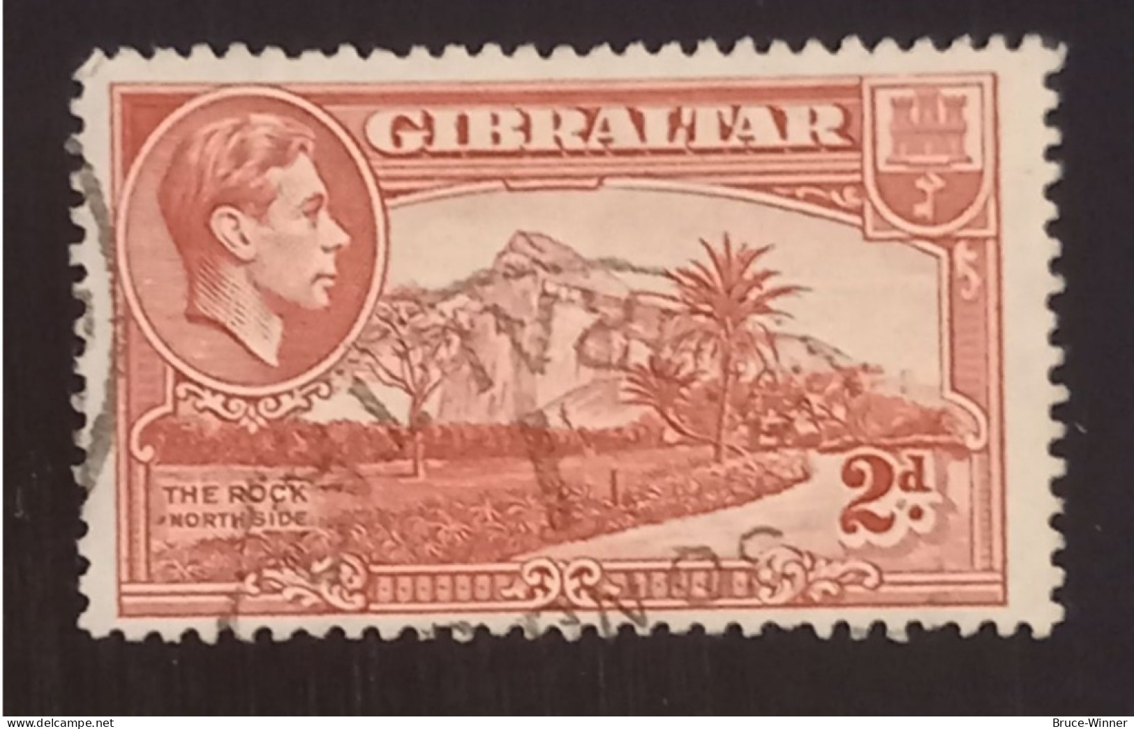 Timbre De Gibraltar - N°106 - Oblitération Ronde - Gibraltar