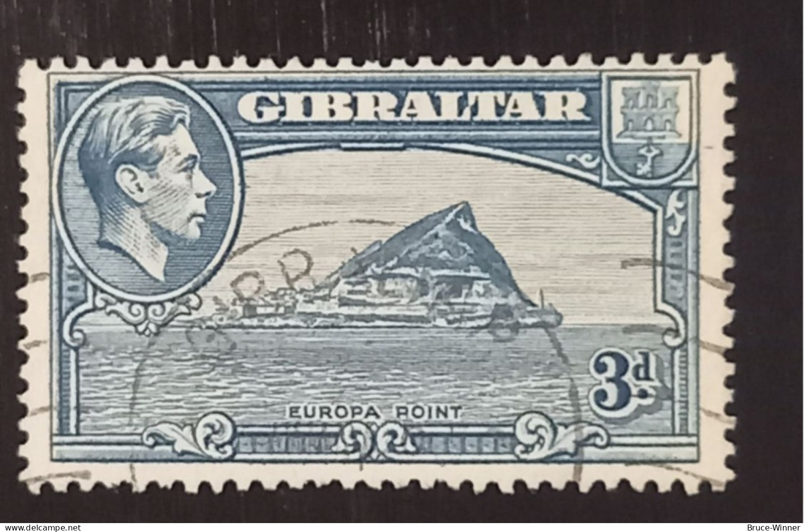 Timbre De Gibraltar - N°107 - Oblitération Ronde - Gibraltar