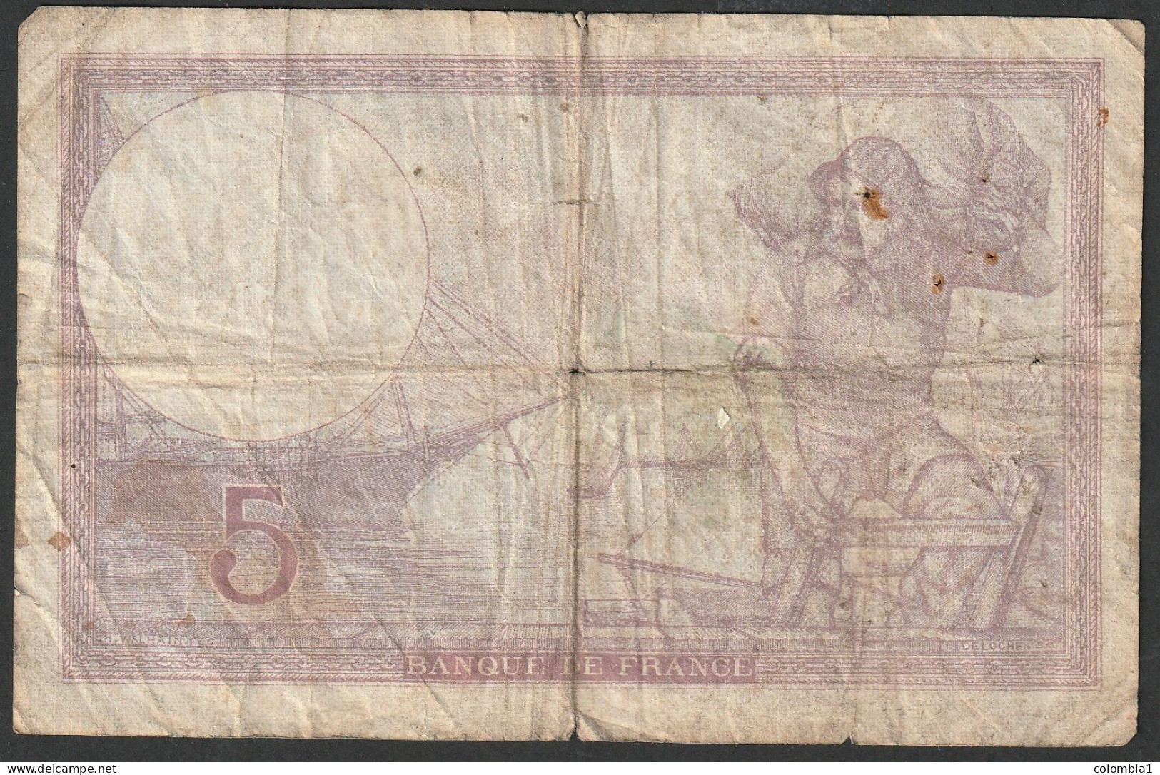 BILLET De 5 Francs Type Violet 28-11-1940 Circulé - 5 F 1917-1940 ''Violet''