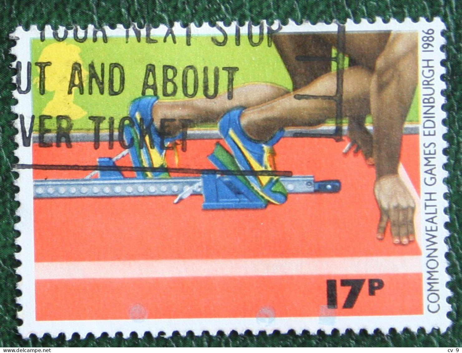 17P Commonwealth Games Sport (Mi 1076) 1986 Used Gebruikt Oblitere ENGLAND GRANDE-BRETAGNE GB GREAT BRITAIN - Used Stamps