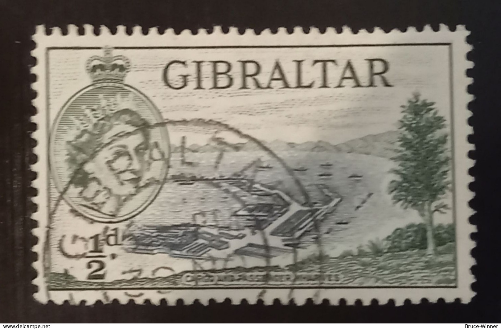 Timbre De Gibraltar - N°130 - Oblitération Ronde - Gibraltar