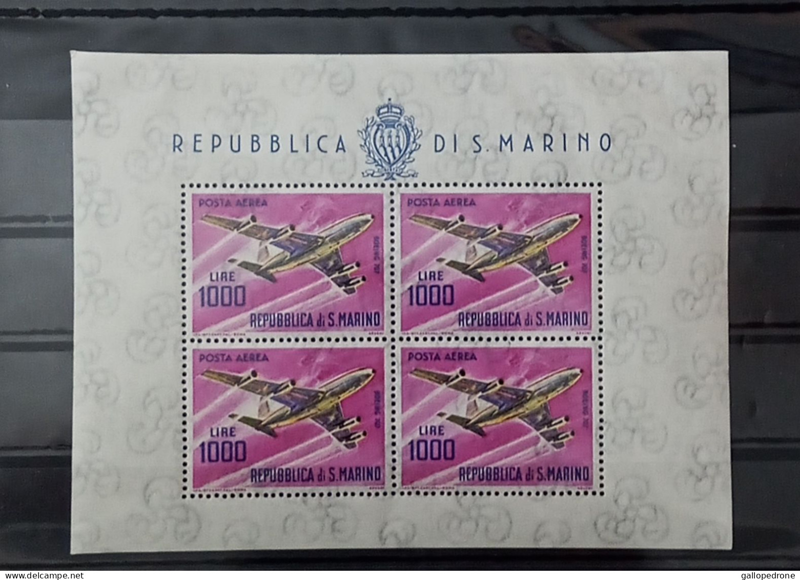 1964 San Marino, Foglietto "Boeing 727" Nuovo - MNH ** - Unused Stamps