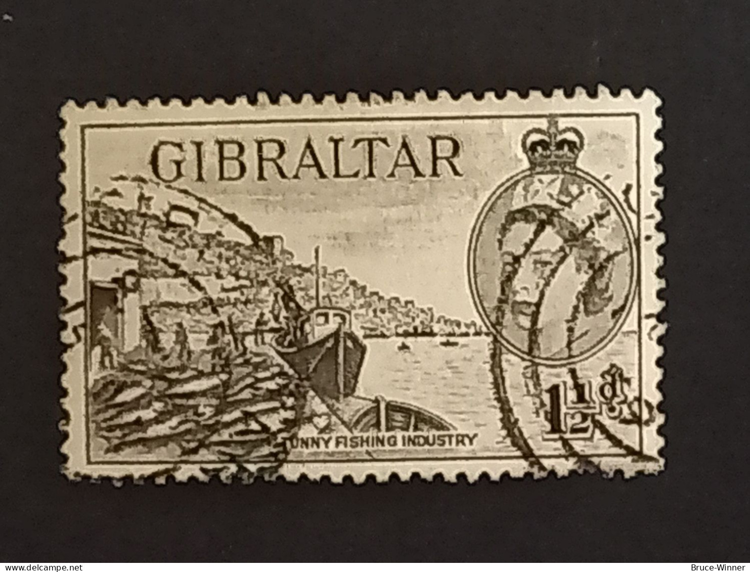 Timbre De Gibraltar - N°132 - Oblitération Ronde - Gibraltar