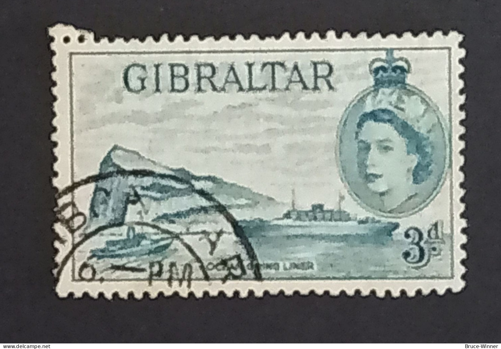 Timbre De Gibraltar - N°135 - Oblitération Ronde - Gibraltar