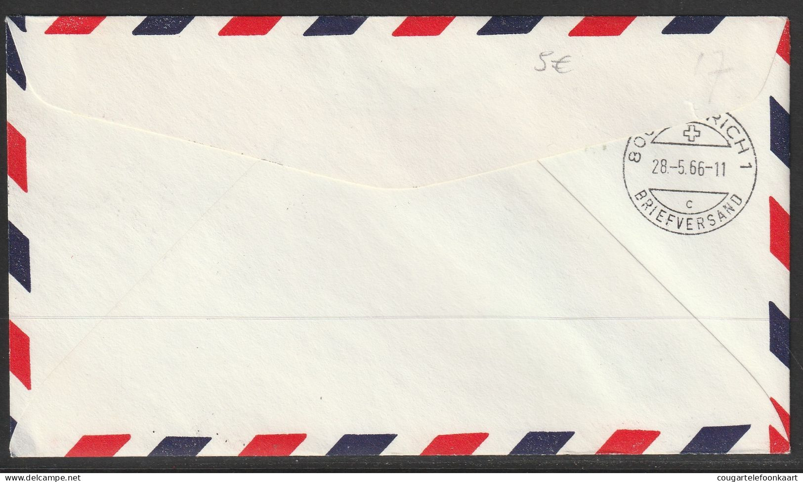 1966, TWA, First Flight Cover, UN New York - Zürich - Storia Postale