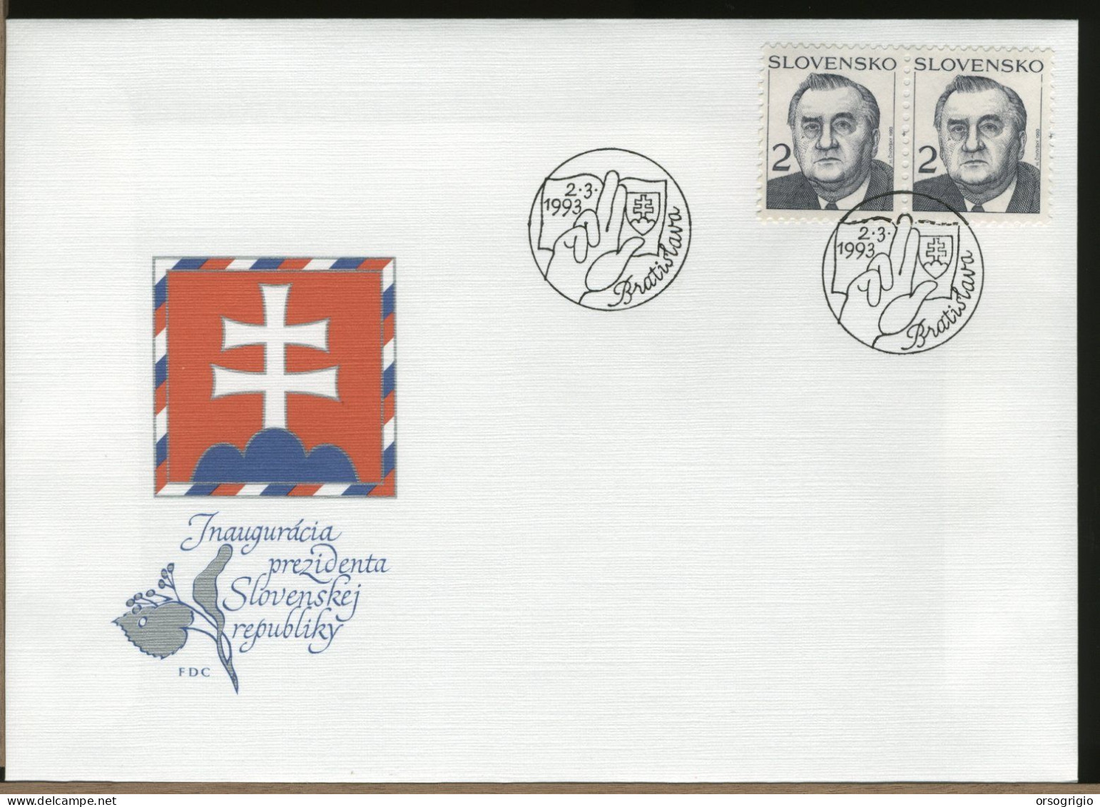 SLOVACCHIA - SLOVENSKO - FDC 1993   PREZIDENTA - FDC