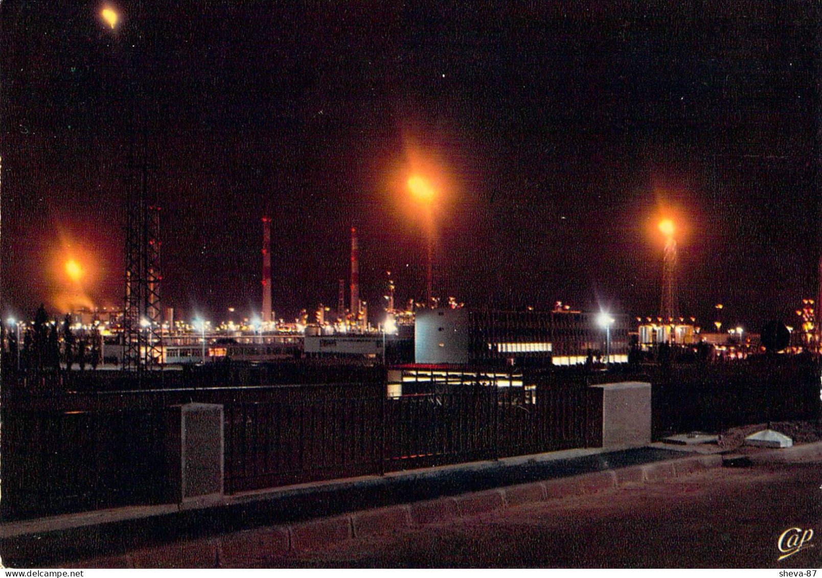 64 - Lacq - L'Usine De La Société Nationale Des Pétroles D'Aquitaine - La Nuit - Lacq