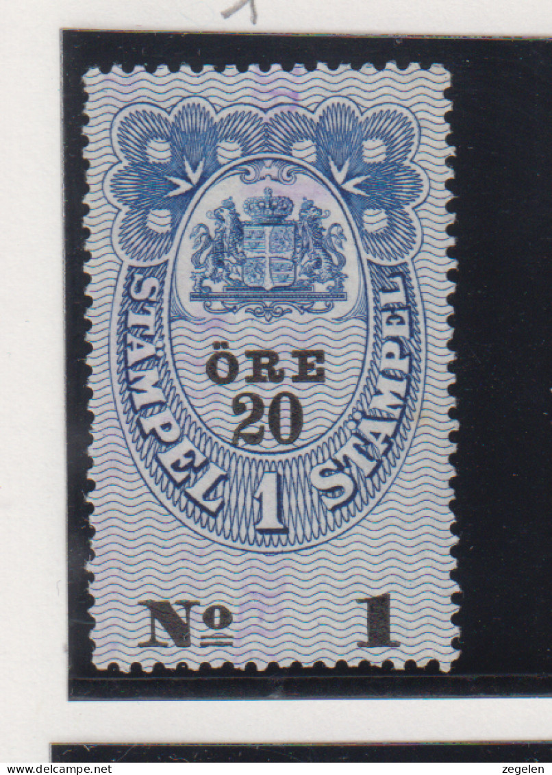 Zweden Fiskale Zegel Cat; J.Barefoot  Fondstaempel(Bill Of Exchange) 4 - Revenue Stamps