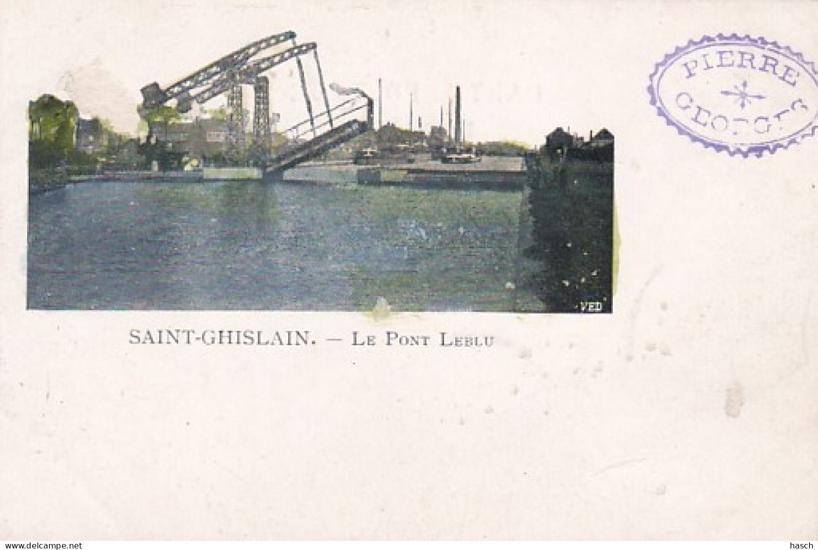 300711Saint Ghislain, Le Pont Leblu.  - Saint-Ghislain