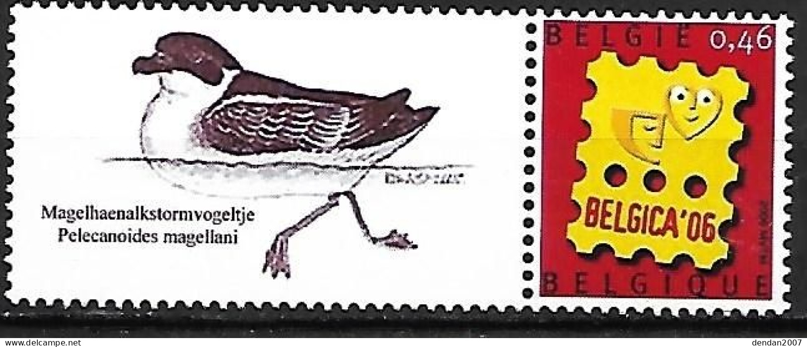 Belgium - MNH ** 2006 Personal Stamp : Magellanic Diving-petrel (Pelecanoides Magellani) (impression : 10 Stamps) - Albatrosse & Sturmvögel