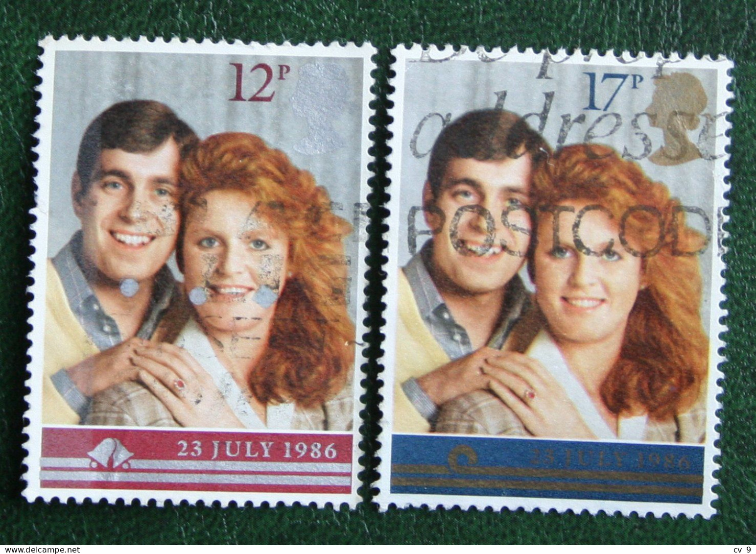 Andrew And Sarah Ferguson Mi 1081-1082 1986 Used Gebruikt Oblitere ENGLAND GRANDE-BRETAGNE GB GREAT BRITAIN - Used Stamps