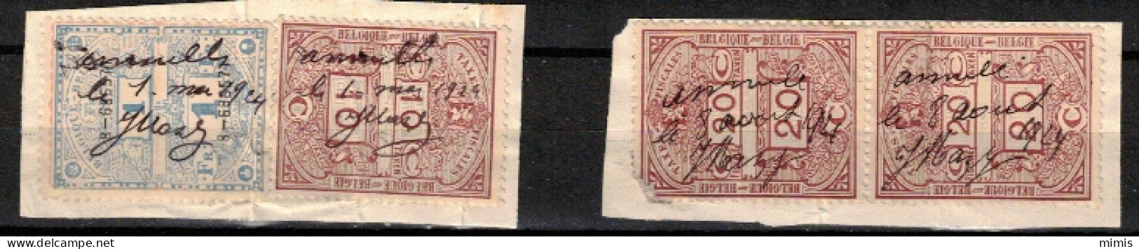 BELGIQUE      Différents Timbres Fiscaux - Postzegels
