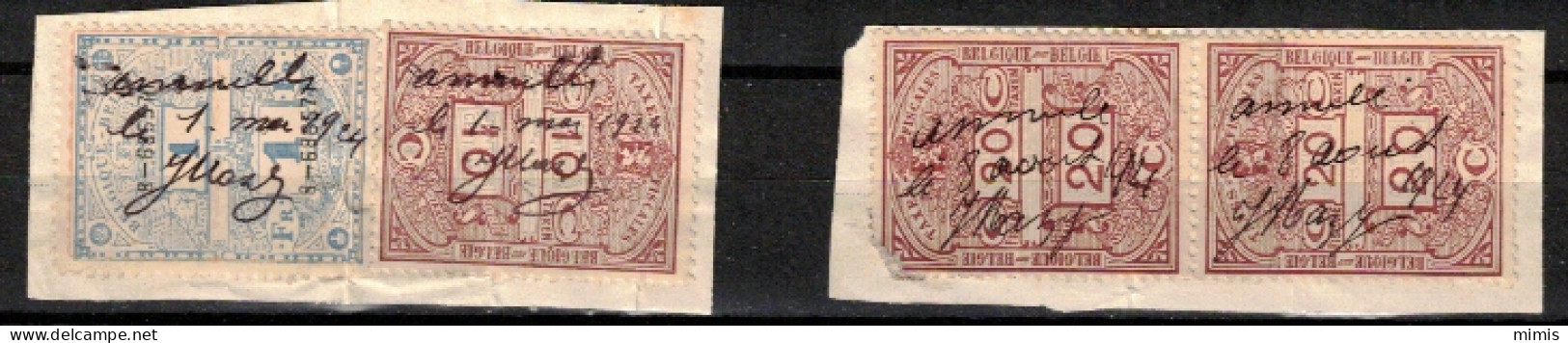 BELGIQUE      Différents Timbres Fiscaux - Stamps