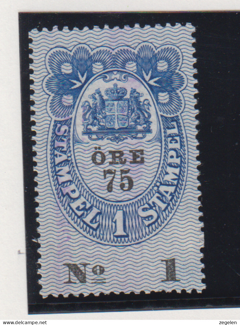 Zweden Fiskale Zegel Cat; J.Barefoot  Fondstaempel(Bill Of Exchange) 10 - Revenue Stamps