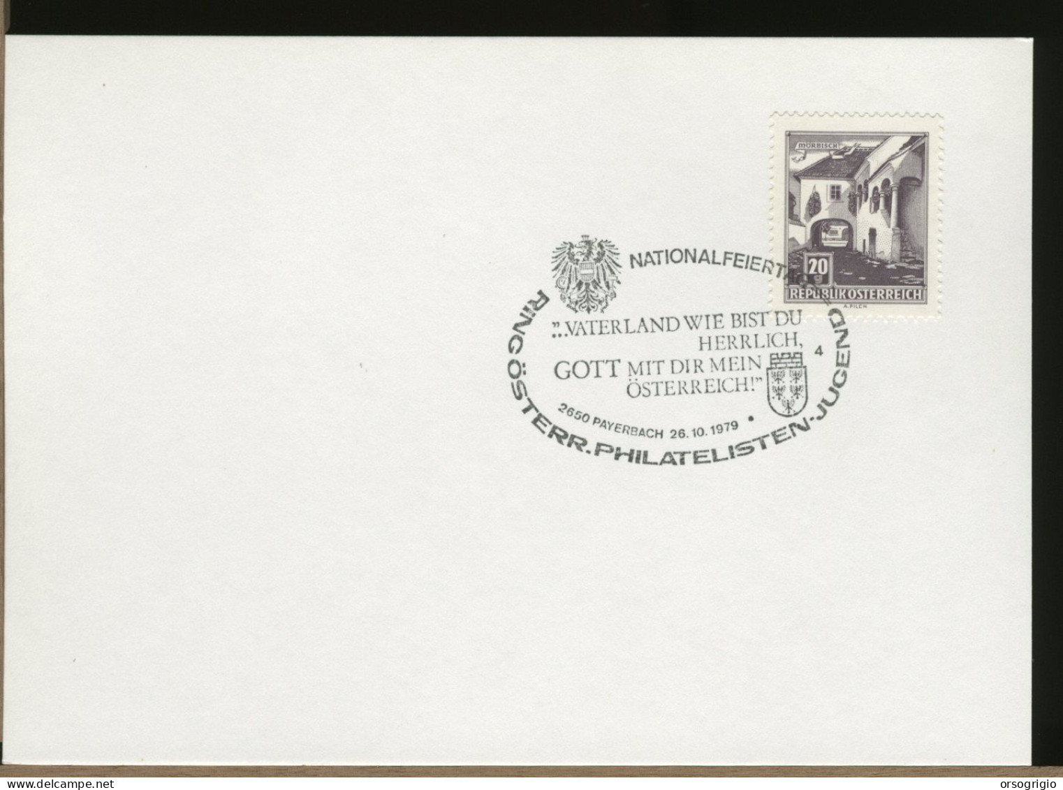 AUSTRIA OSTERREICH  -  1979    PAYERBACH - Storia Postale