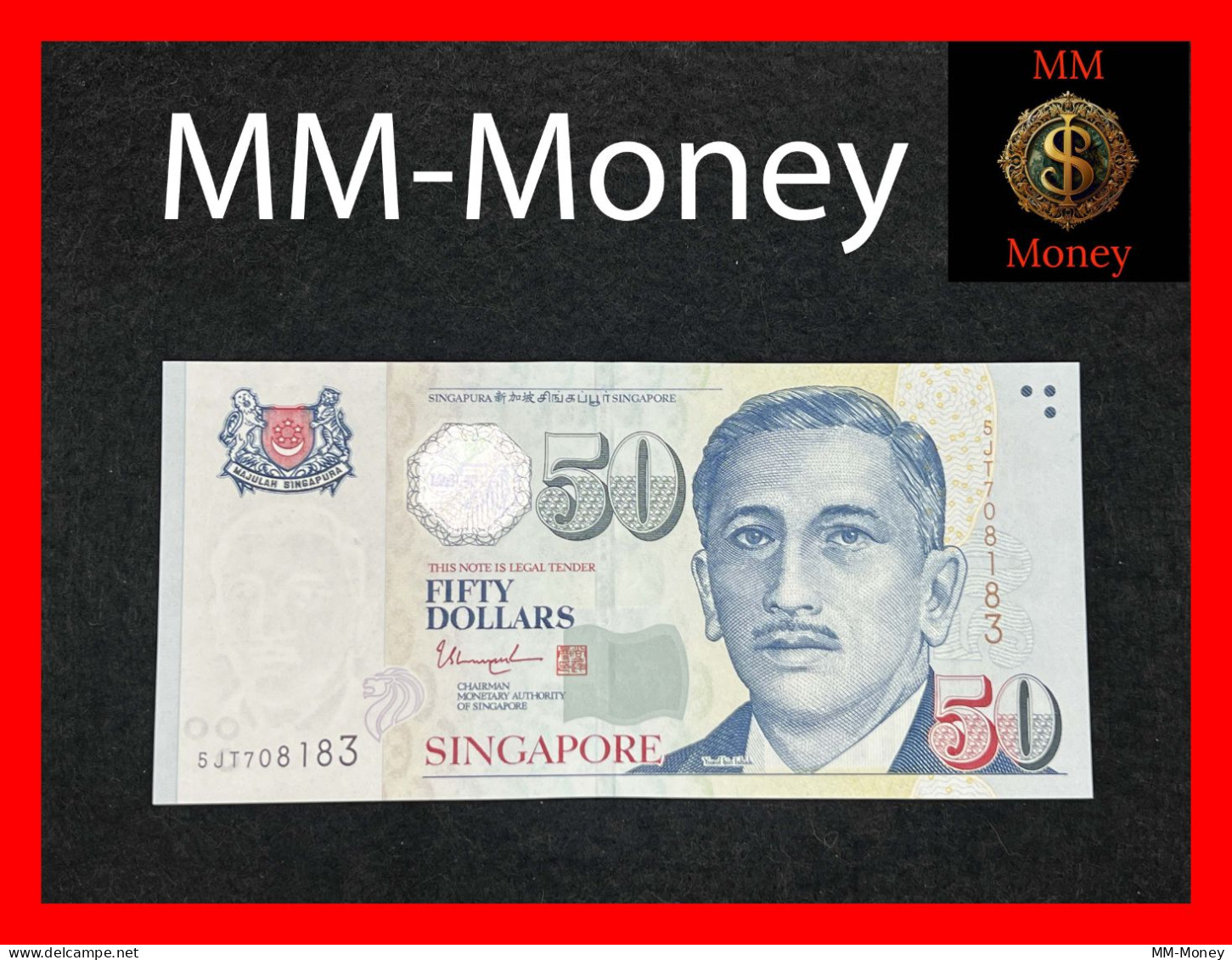 SINGAPORE  50 $  2017  P.  49 C  *MAS*  **two Stars Below ARTS On Back**   UNC - Singapore