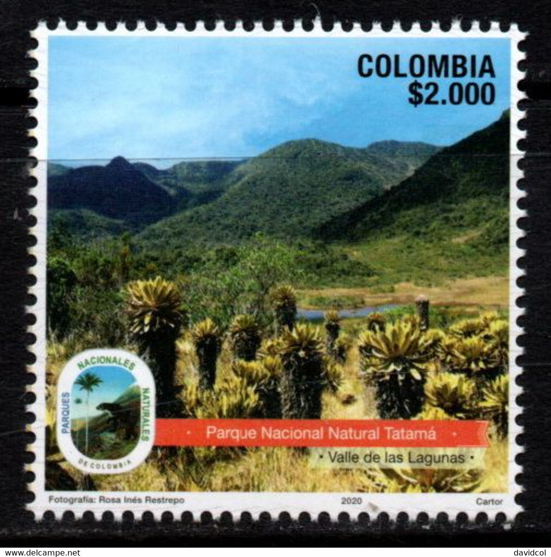 15B-KOLUMBIEN - 2020 -MNH - NATURAL PARK "TATAMA"  -NATIONAL PARKS IV ISSUE. - Colombia