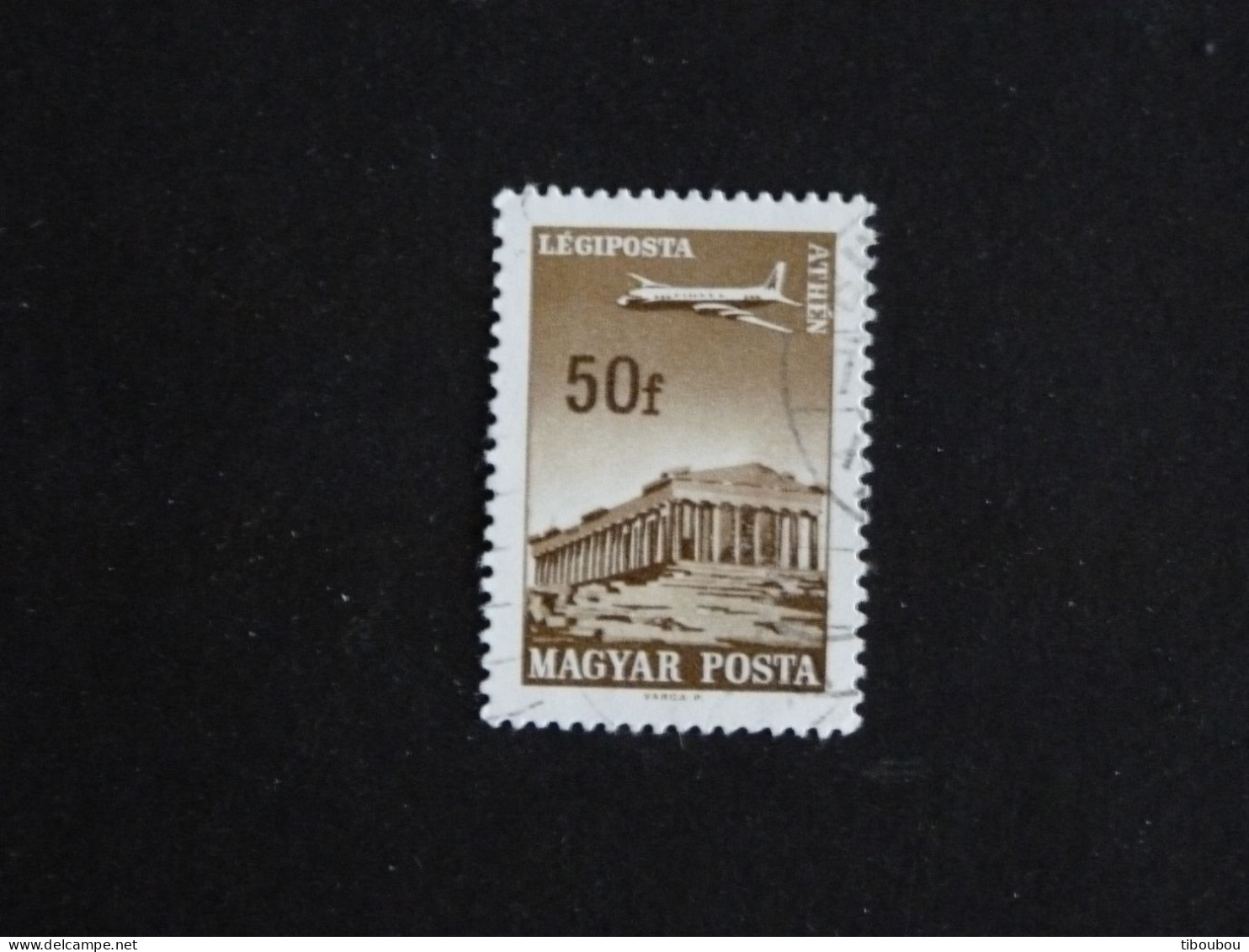 HONGRIE HUNGARY MAGYAR YT PA 280 OBLITERE - ATHENES ACROPOLE GRECE GREECE - Usati