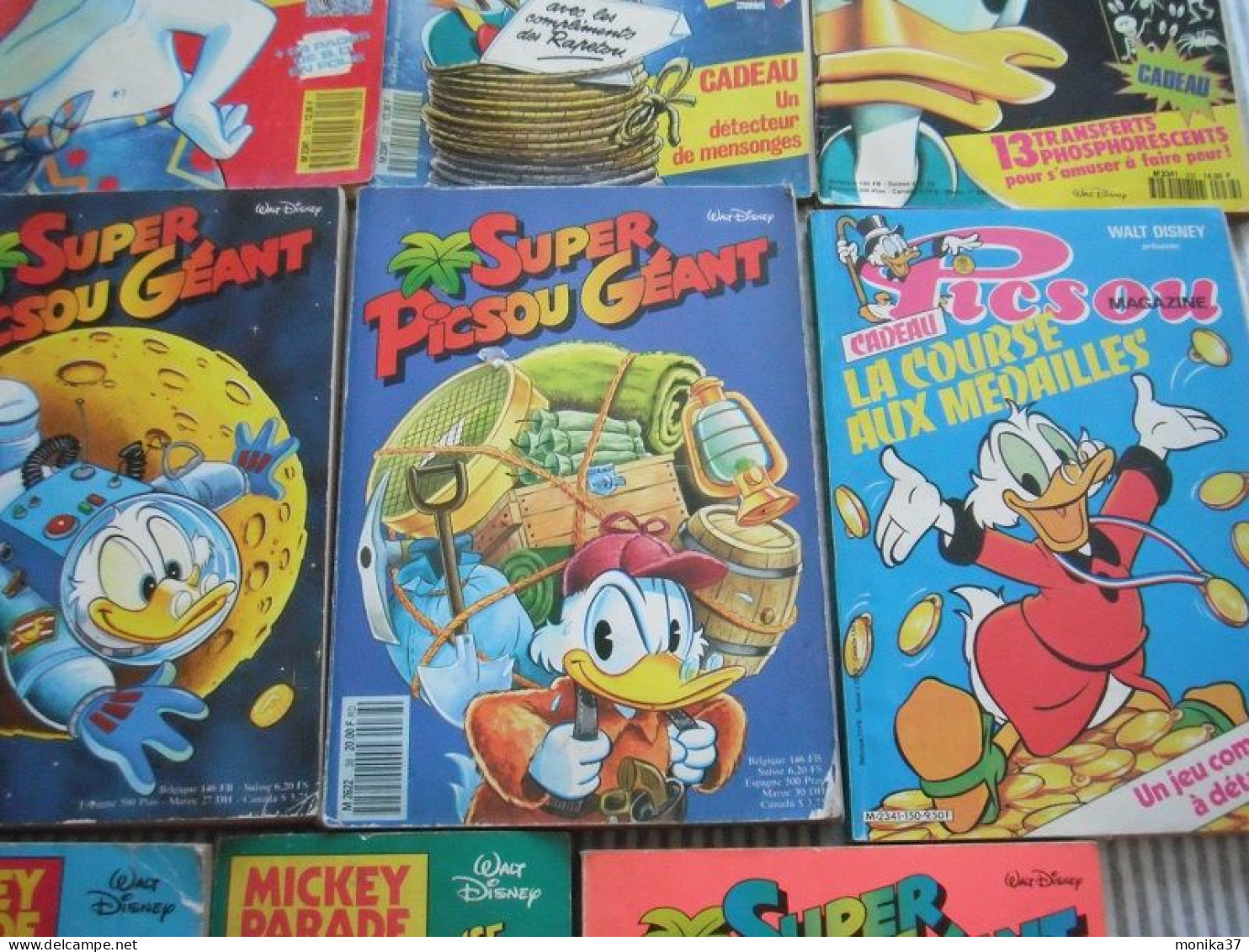 9 Gros Picsou Des Années 1980 1990 Mickey Parade - Collections