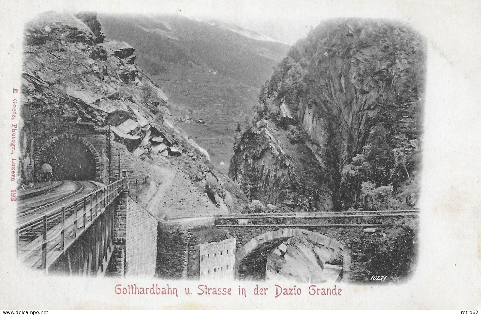 GOTTHARDBAHN UND STRASSE ► Dazio Grande Bei Rodi-Fiesso, Ein Dorf In Der Gemeinde Prato Anno 1900 - Prato