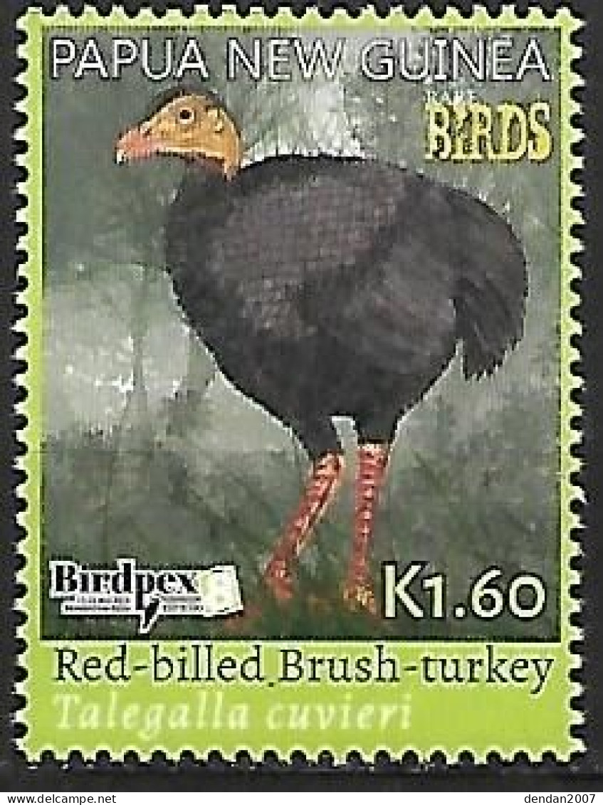 Papua New Guinea - BIRDPEX 8 - MNH ** 2018 :   Red-billed Brushturkey   - Talegalla Cuvieri - Hühnervögel & Fasanen