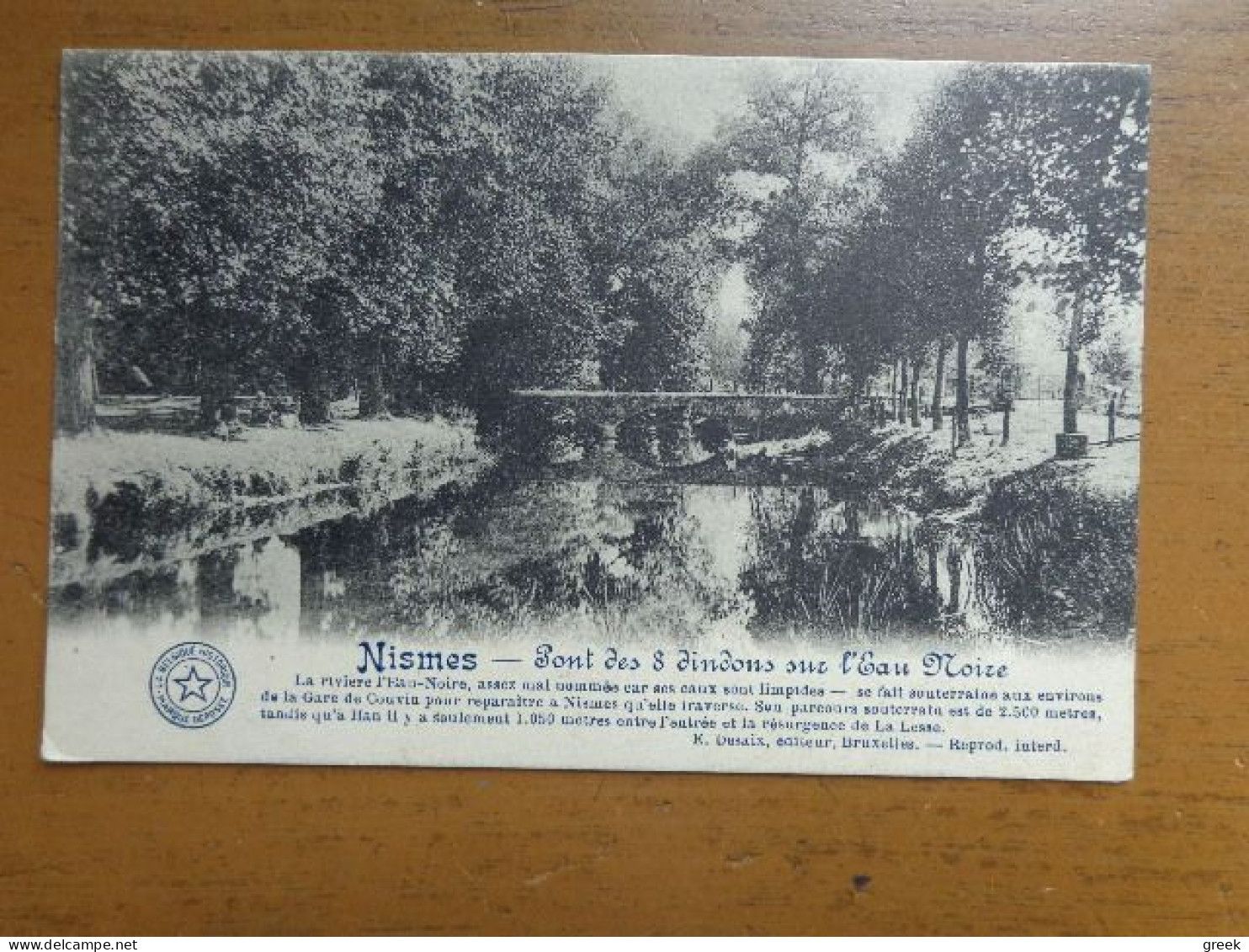 Nismes: Pont Des 8 Dindons Sur L'Eau Noire --> Beschreven 1914 - Viroinval