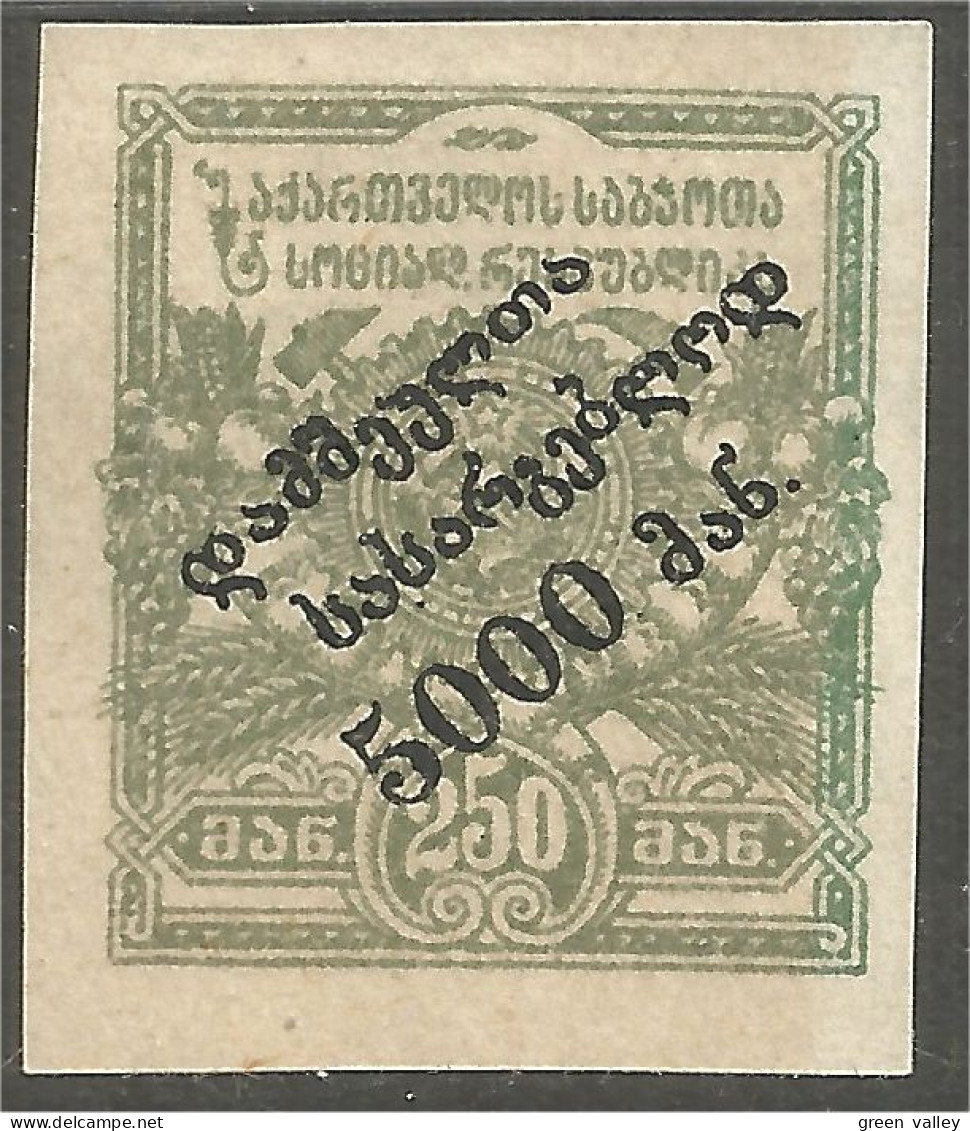 408 Georgia 1922 Semi-postal Surcharge 5000r On 250r MH * Neuf (GRG-38) - Géorgie