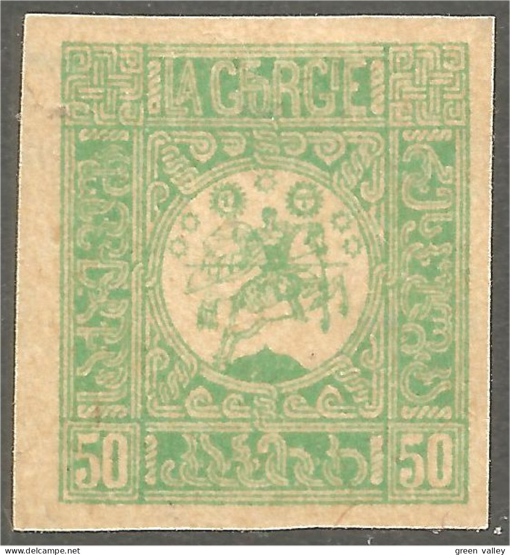 408 Georgia 1919 50K Vert Green MH * Neuf (GRG-31) - Georgië