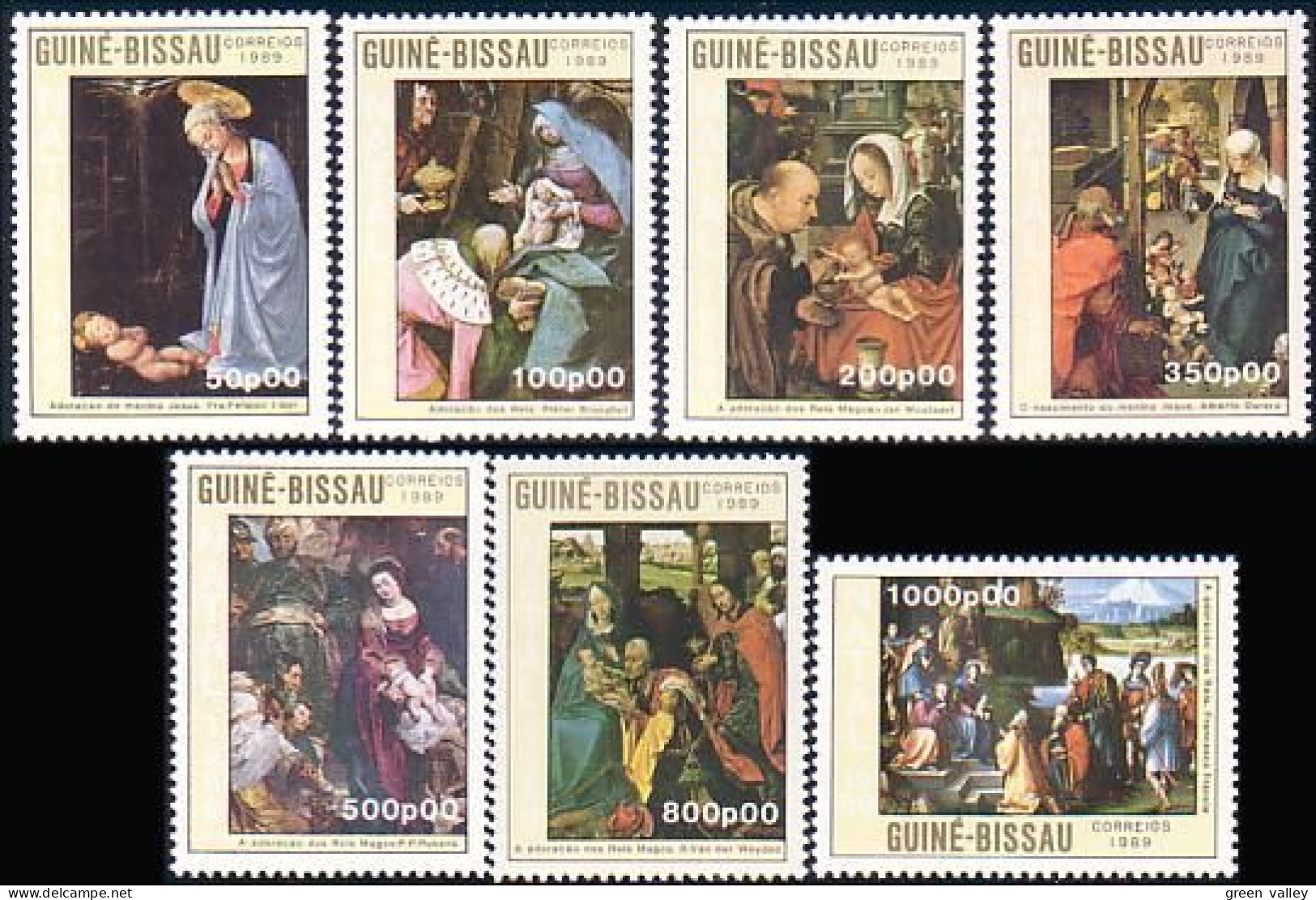 406 Guinée Bissau Madonna Brueghel Durer Rubens Ven Den Weyden MNH ** Neuf SC (GBI-32b) - Rubens