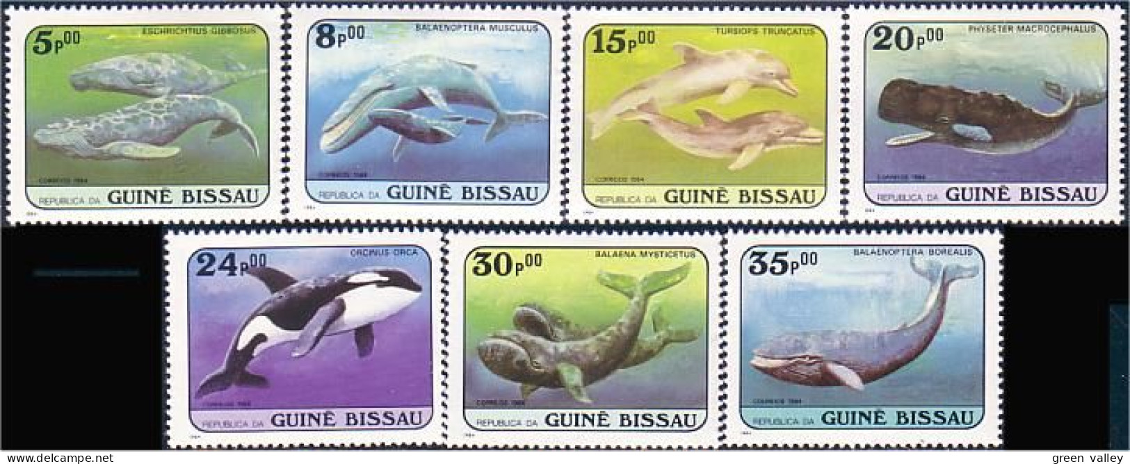 406 Guinée Bissau Baleines Whales Dauphins Dolphins Orque Orca MNH ** Neuf SC (GBI-10) - Dauphins