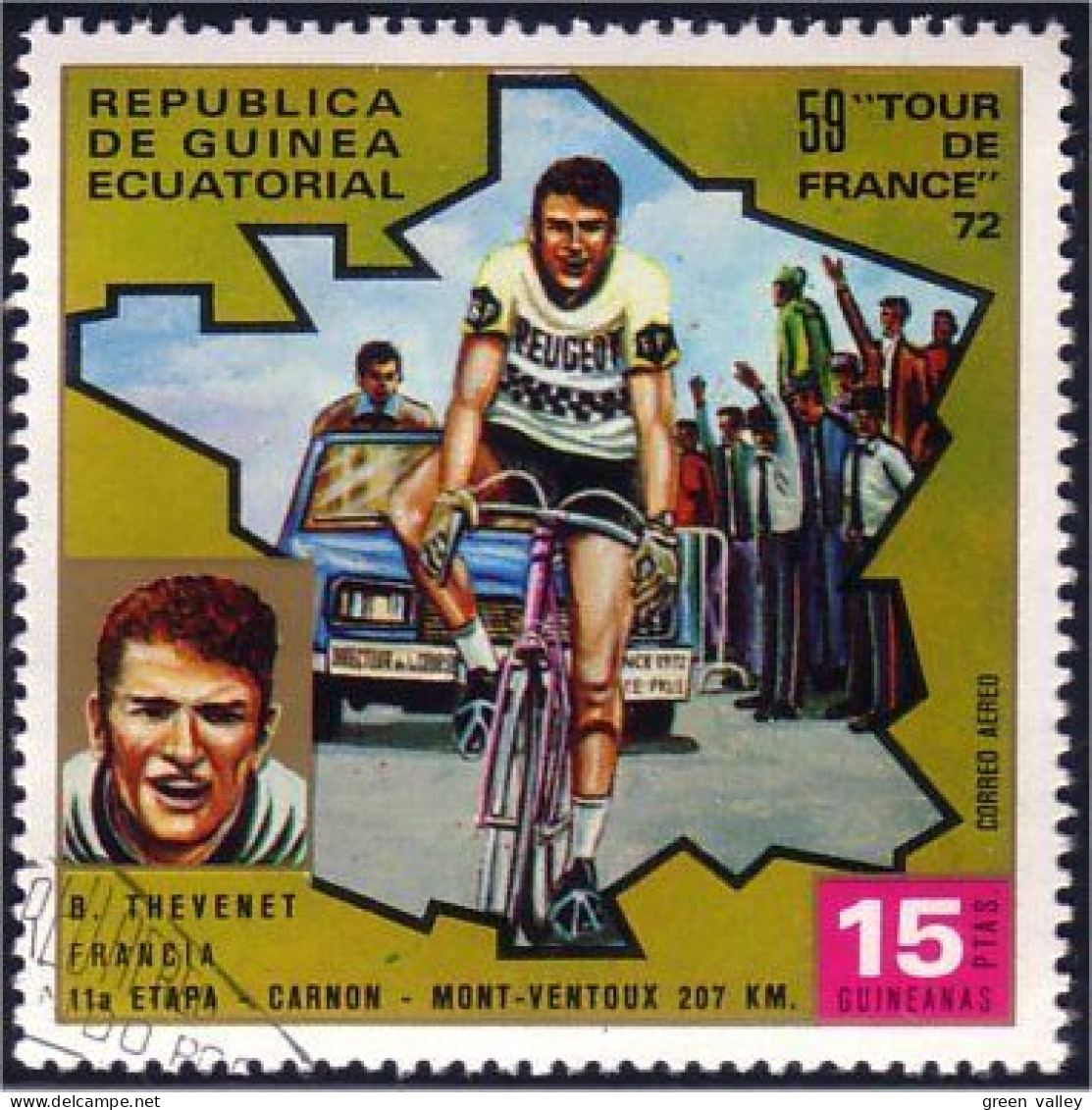 405 Guinée Tour De France Cyclisme Bicycle Race Thevenet (GEQ-19b) - Äquatorial-Guinea