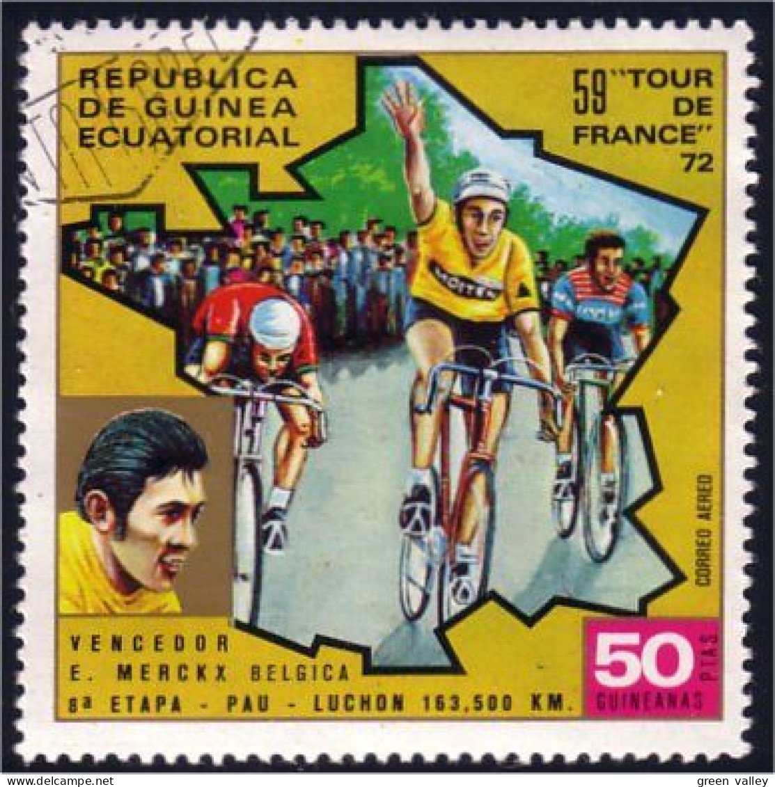 405 Guinée Tour De France Cyclisme Bicycle Race Merckx (GEQ-13b) - Äquatorial-Guinea