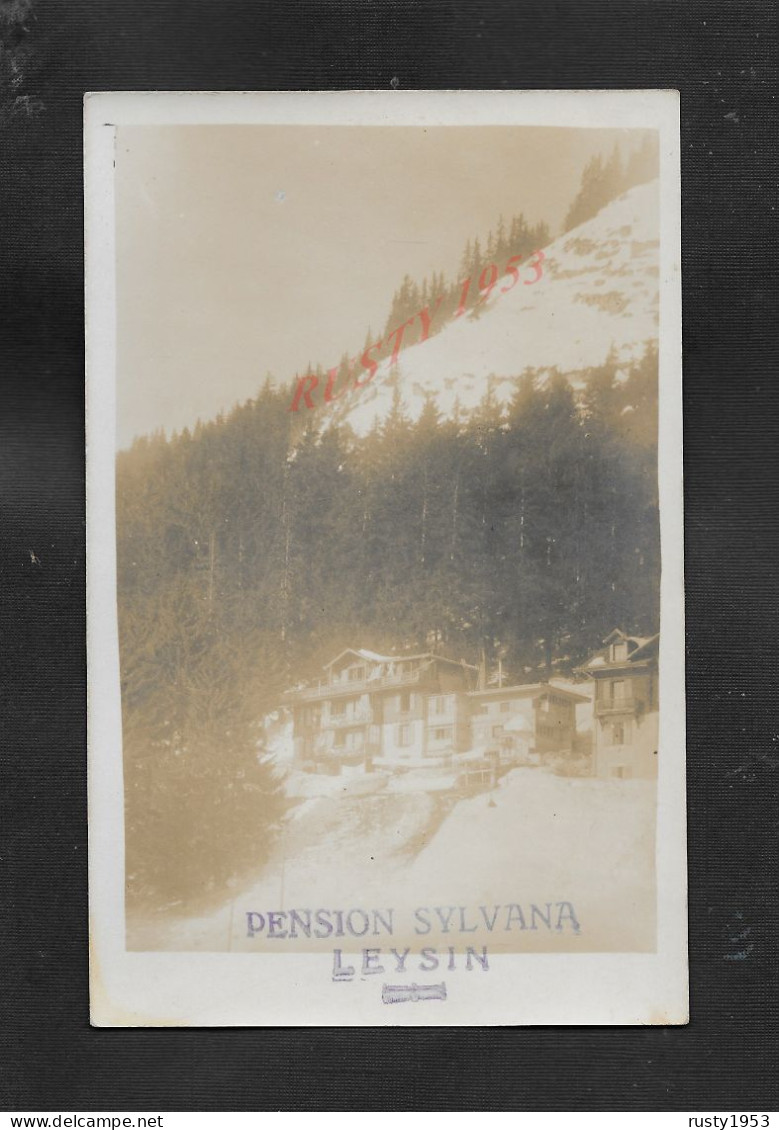 SUISSE CARTE PHOTO PENSION SYLVANA À LEYSIN RARE : - Otros & Sin Clasificación