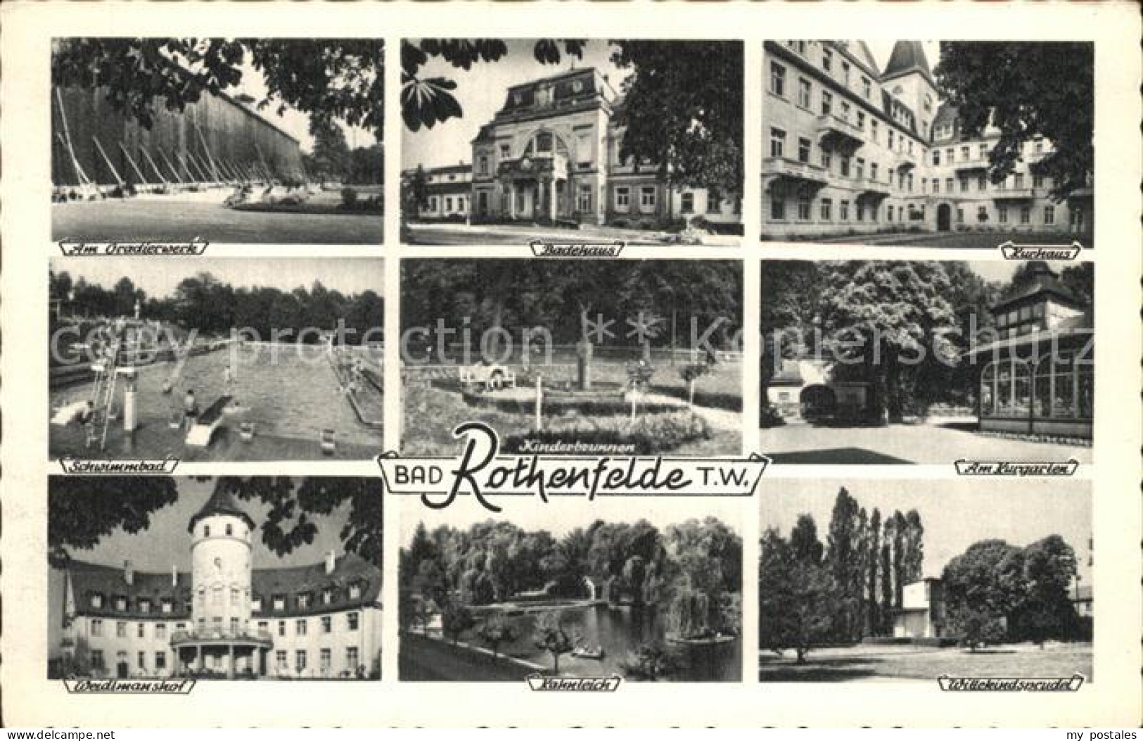 72464955 Bad Rothenfelde Gradierwerk Badehaus Kurhaus Kurgarten Schwimmbad Weidt - Bad Rothenfelde