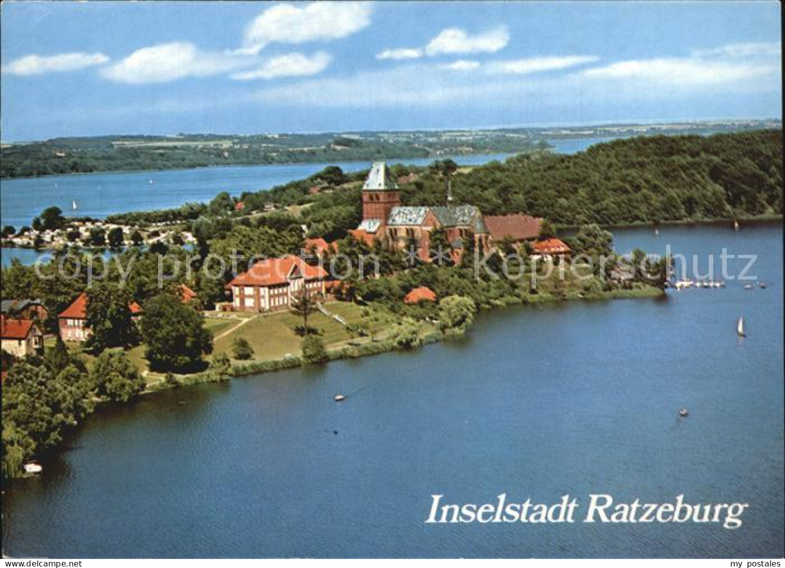 72464941 Ratzeburg Fliegeraufnahme Inselstadt Dom Und Heimatmuseum Ratzeburg - Ratzeburg