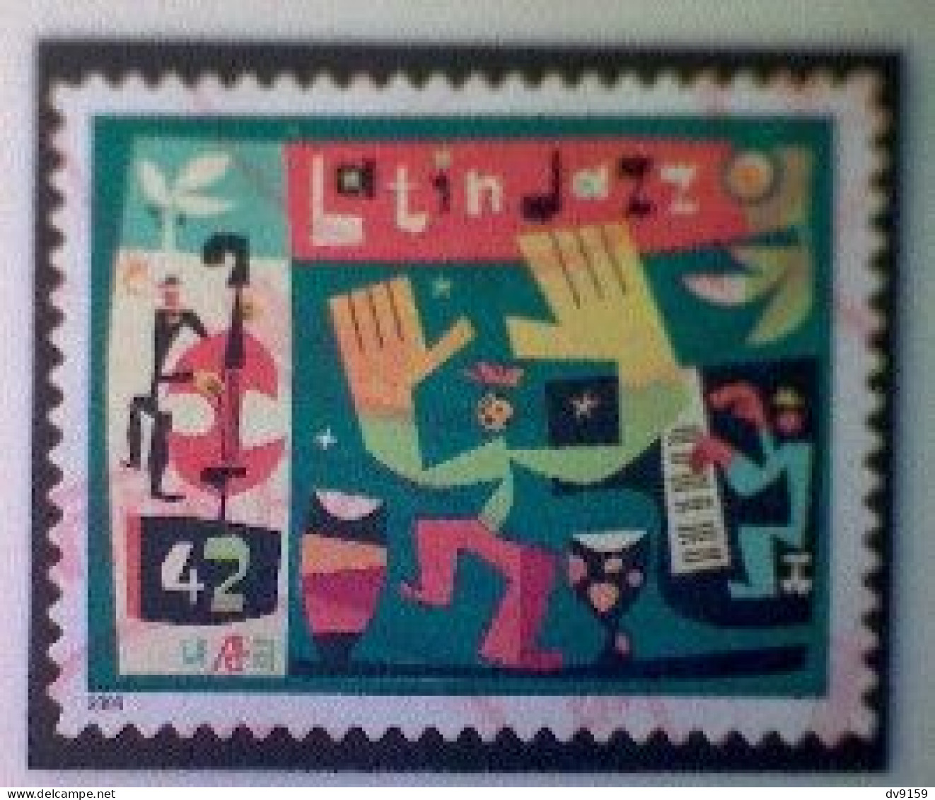 United States, Scott #4349, Used(o), 2008, Latin Jazz, 42¢, Multicolored - Usados