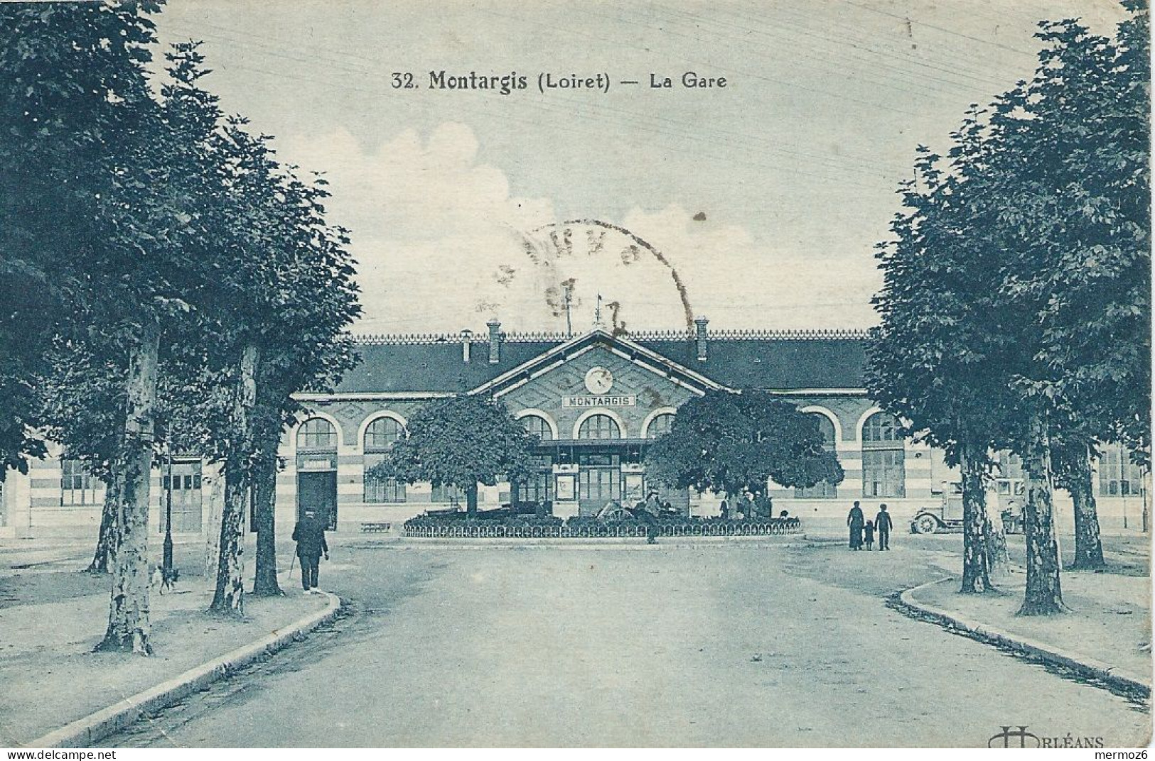 Montargis La Gare Chemin De Fer, La Gare - Voyagée 1926 - Stazioni Senza Treni