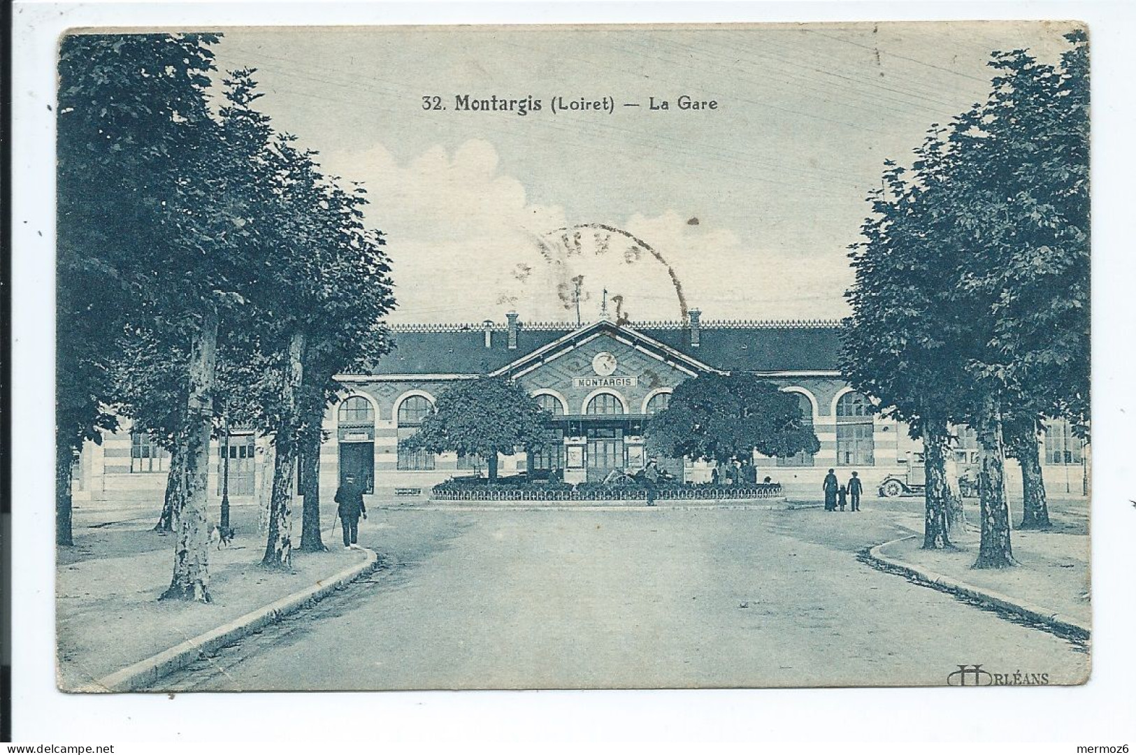 Montargis La Gare Chemin De Fer, La Gare - Voyagée 1926 - Stazioni Senza Treni