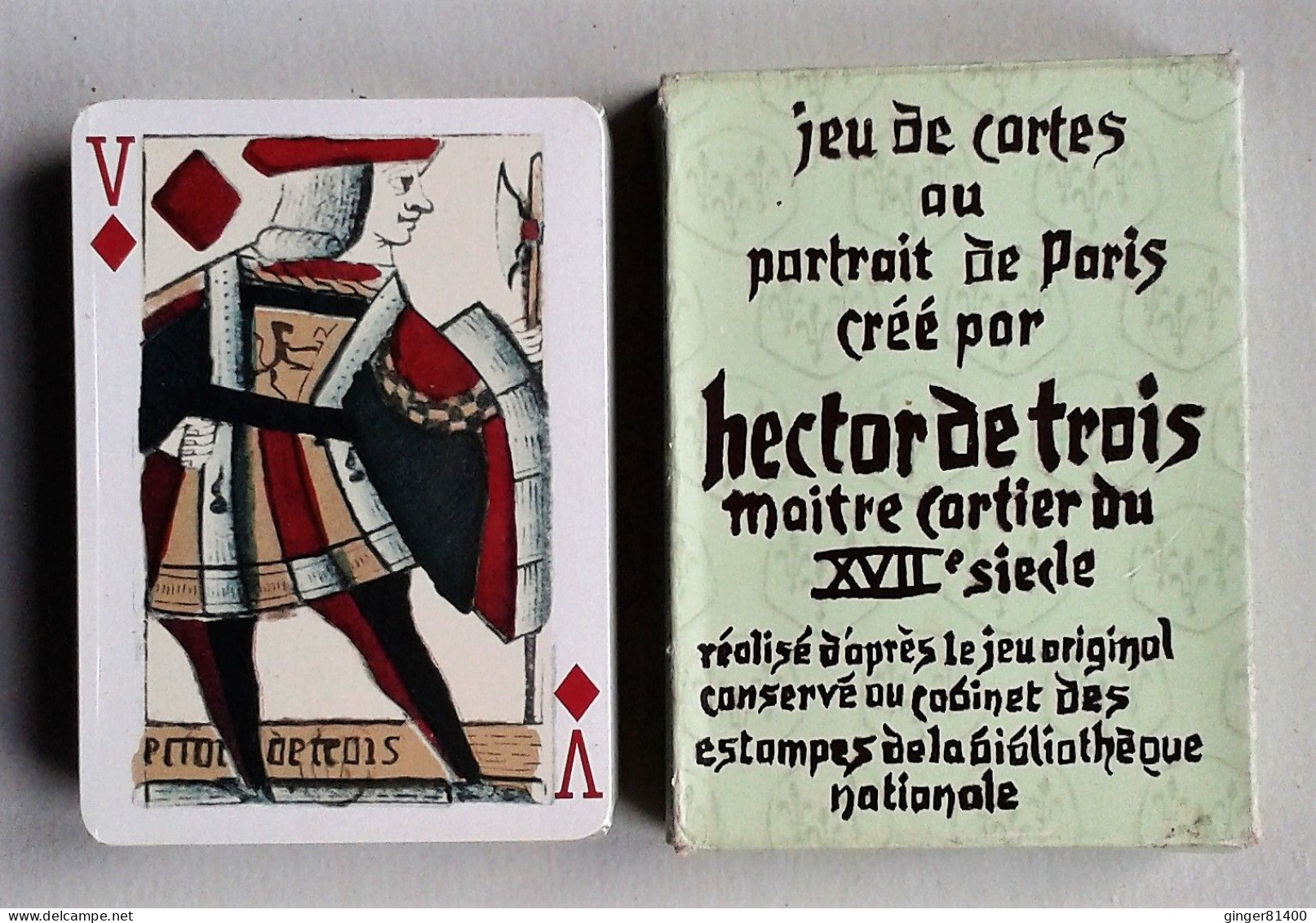 Collection ! Jeu De 54 Cartes Portrait De PARIS Par HECTOR DE TROIS (B.P GRIMAUD). Voir Photos - Cartes à Jouer Classiques