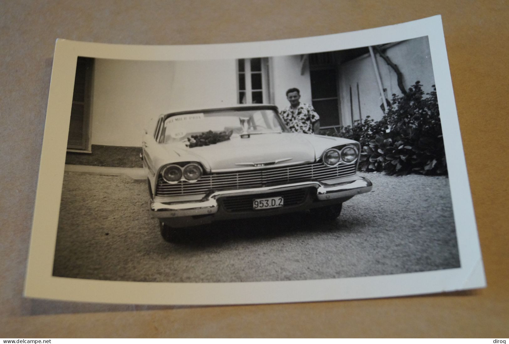 Superbe Ancienne Photo De Voiture à Identifier,1959,Juan-les-Pins, 125 Mm./90 Mm. - Cars