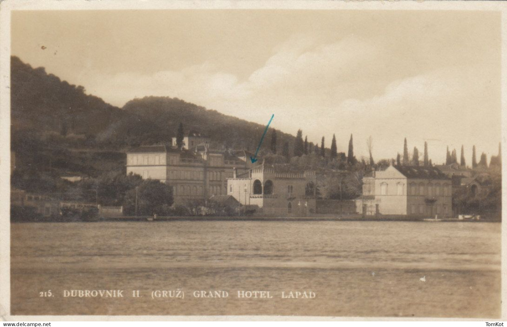 Old Postcard "215. Dubrovnik II (GRUŽ) Grand Hotel Lapad", Croatia - Croatie