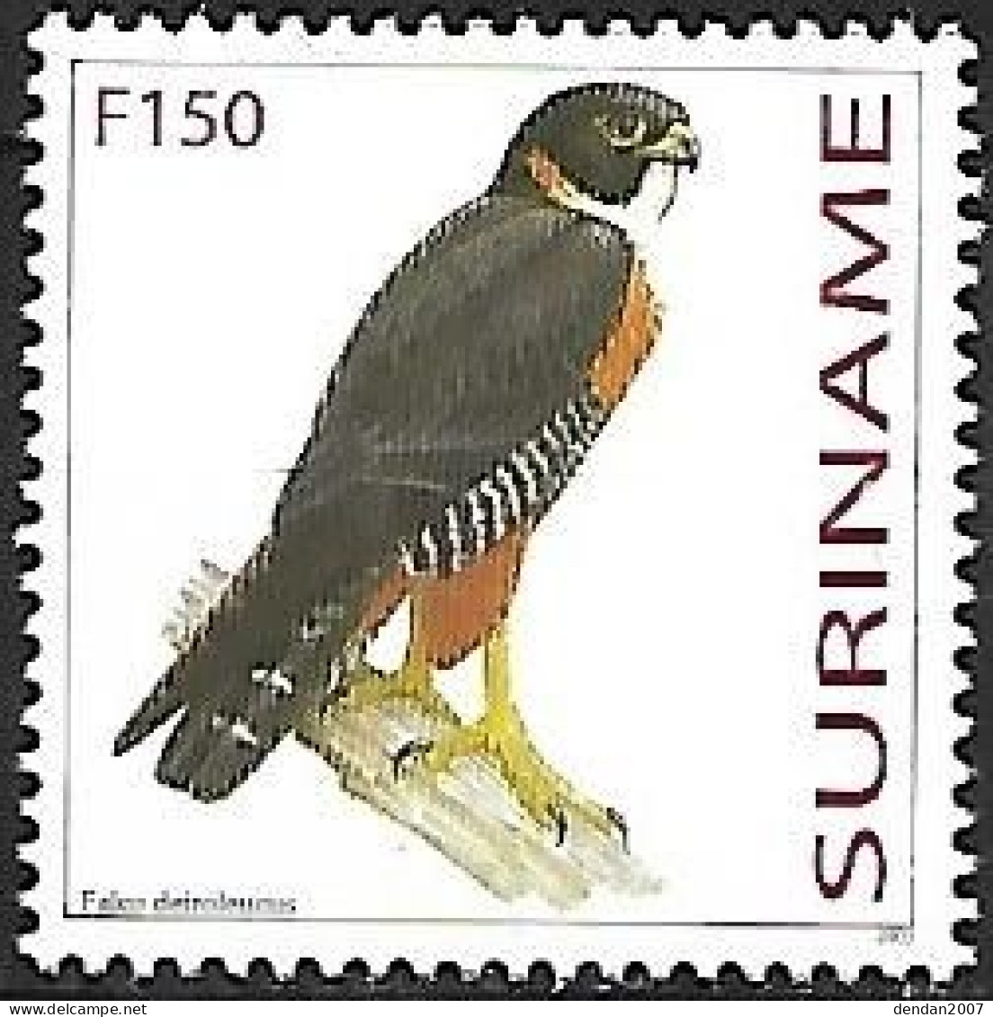 Suriname (Surinam) - MNH ** 2003 : Orange-breasted Falcon -   Falco Deiroleucus - Águilas & Aves De Presa