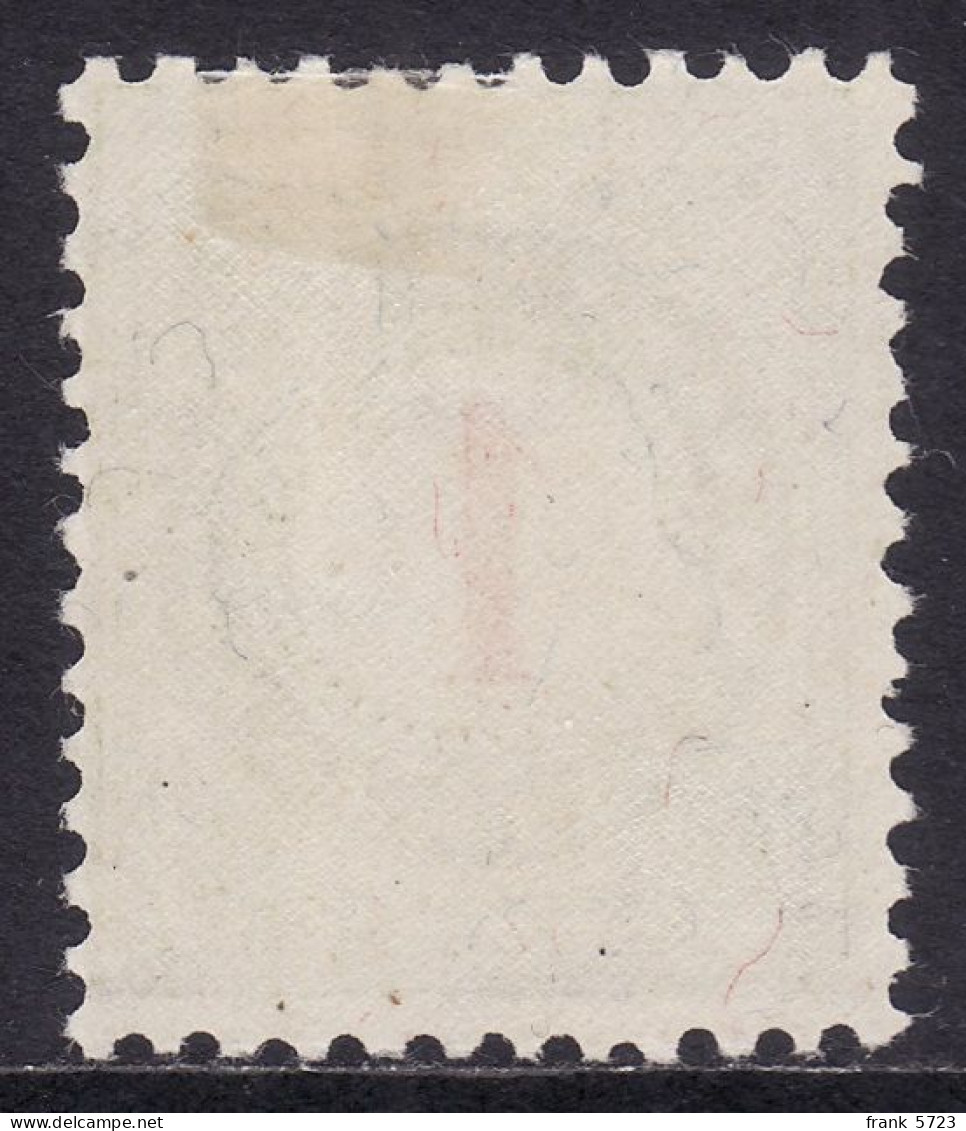 Schweiz: Portomarke SBK-Nr. 23DK (Rahmen Hellgrünlicholiv, Wasserzeichen Kreuz Liegend, 1910) Ungebraucht * - Portomarken