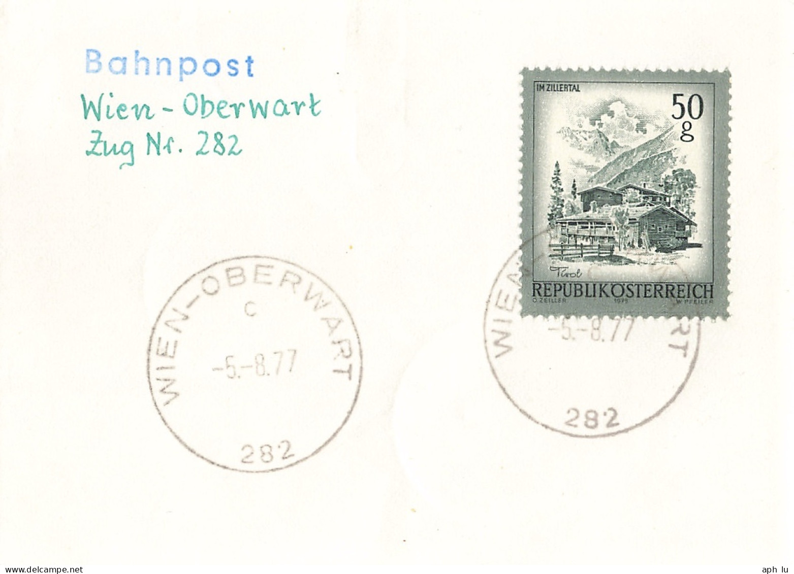 Bahnpost (R.P.O./T.P.O) Wien-Oberwart [Ausschnitt] (AD3083) - Storia Postale