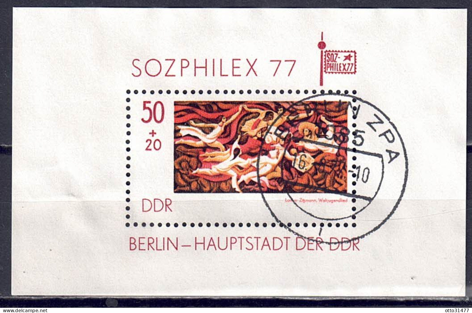 DDR 1977 - SOZIPHILEX '77, Block 48, Gestempelt / Used - 1971-1980