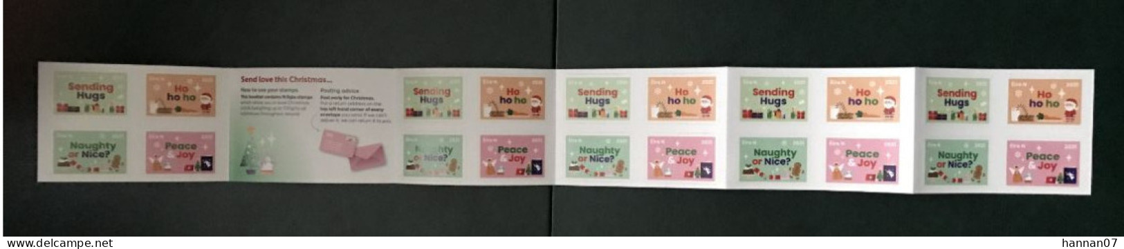 Ireland 2021 Christmas Booklet 20 Stamps / Irlande 2021 Carnet Noel 20 Timbres - Postzegelboekjes