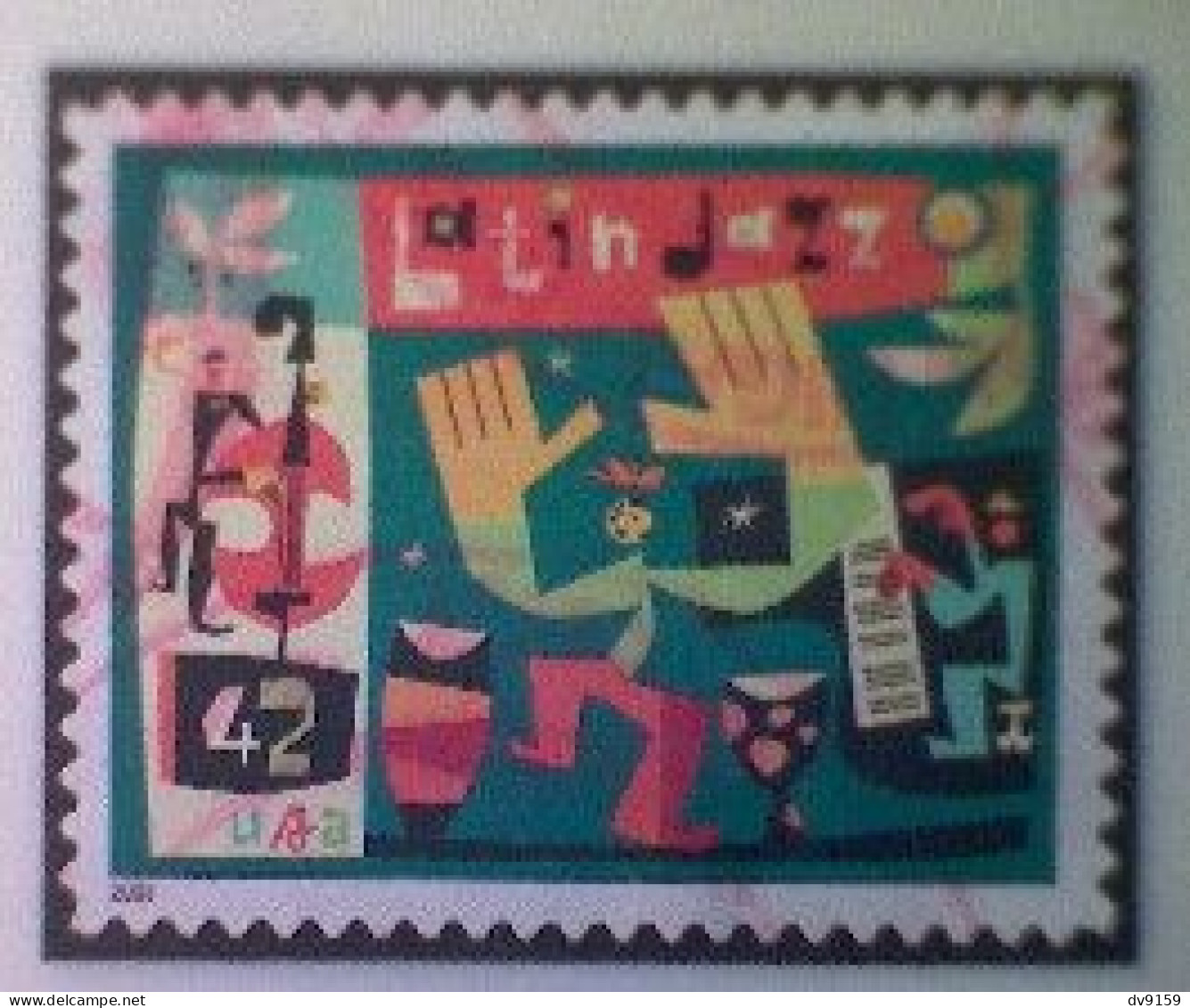 United States, Scott #4349, Used(o), 2008, Latin Jazz, 42¢, Multicolored - Usati