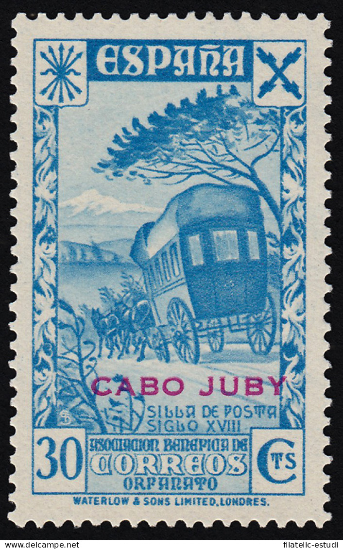 Cabo Juby Beneficencia 1 1938 Historia Del Correo  MNH - Cabo Juby